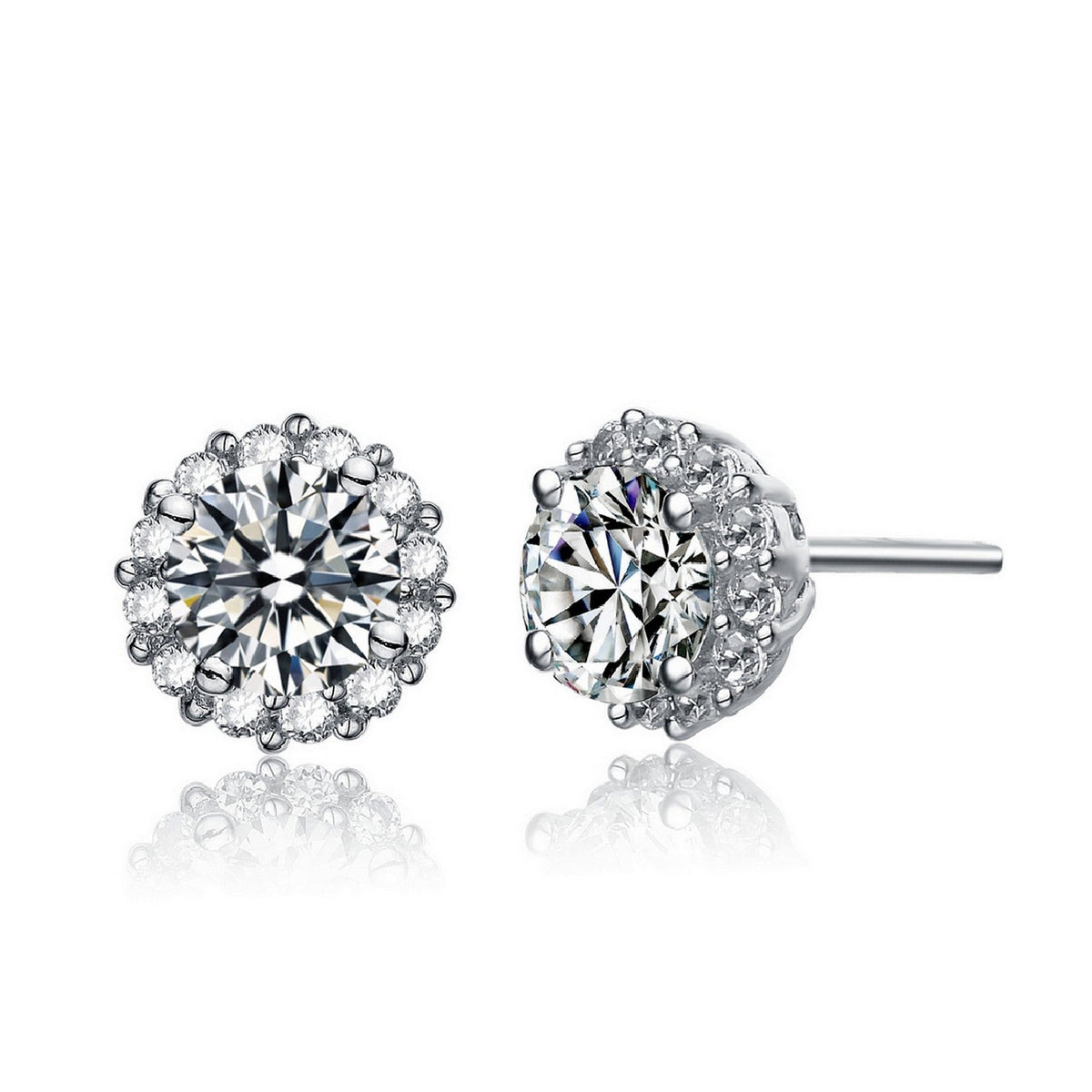 Marie Midi Zirconia Stud Earrings