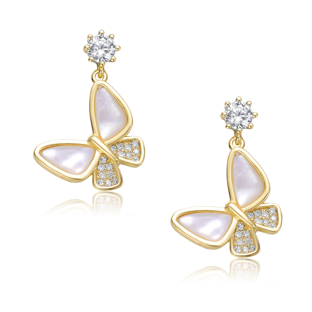 Estelle Butterfly Drop Earrings