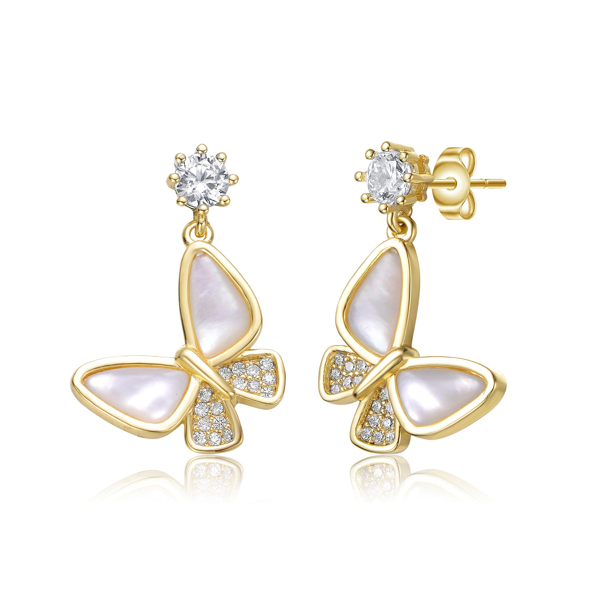 Estelle Butterfly Drop Earrings
