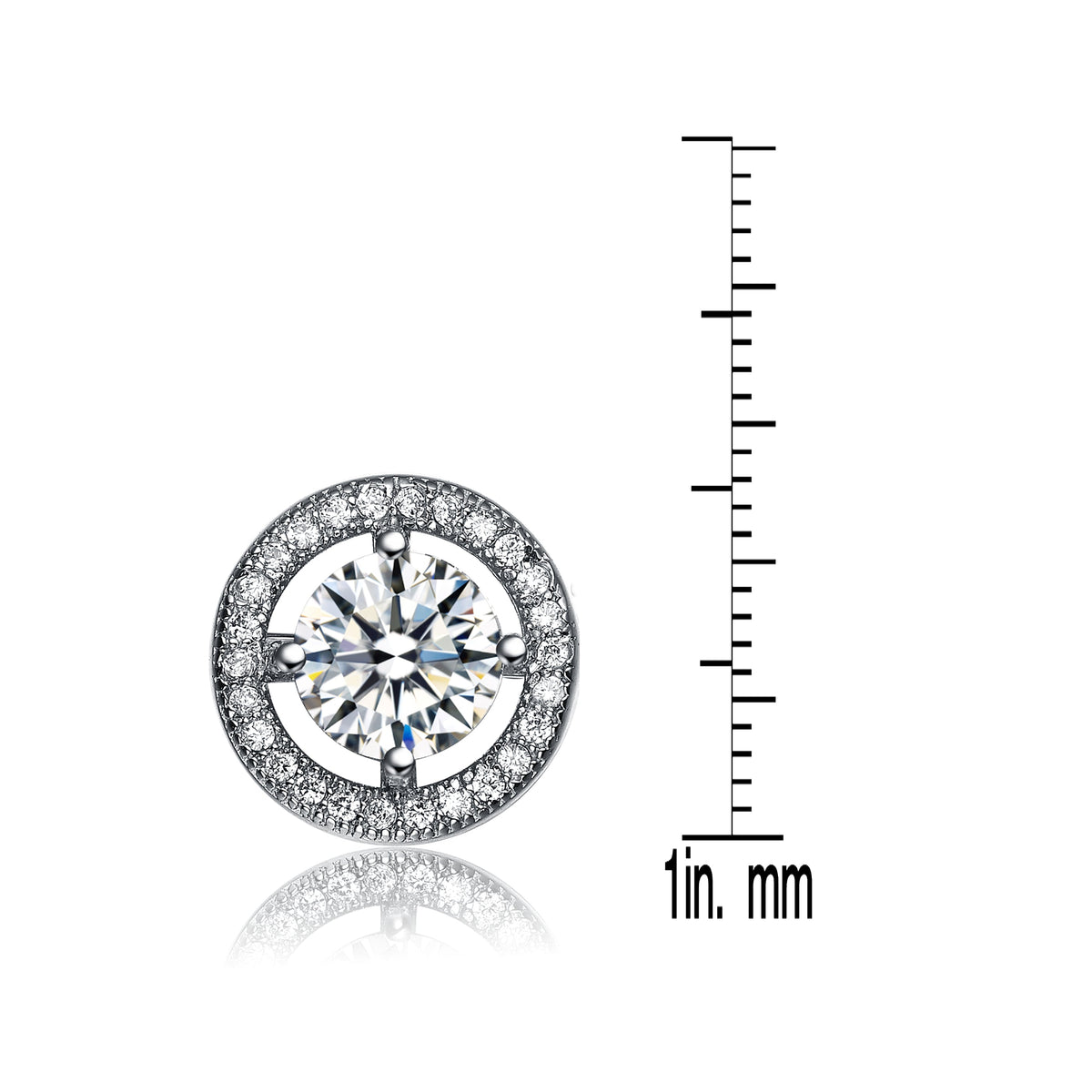 Camille Round Stud Style Earrings