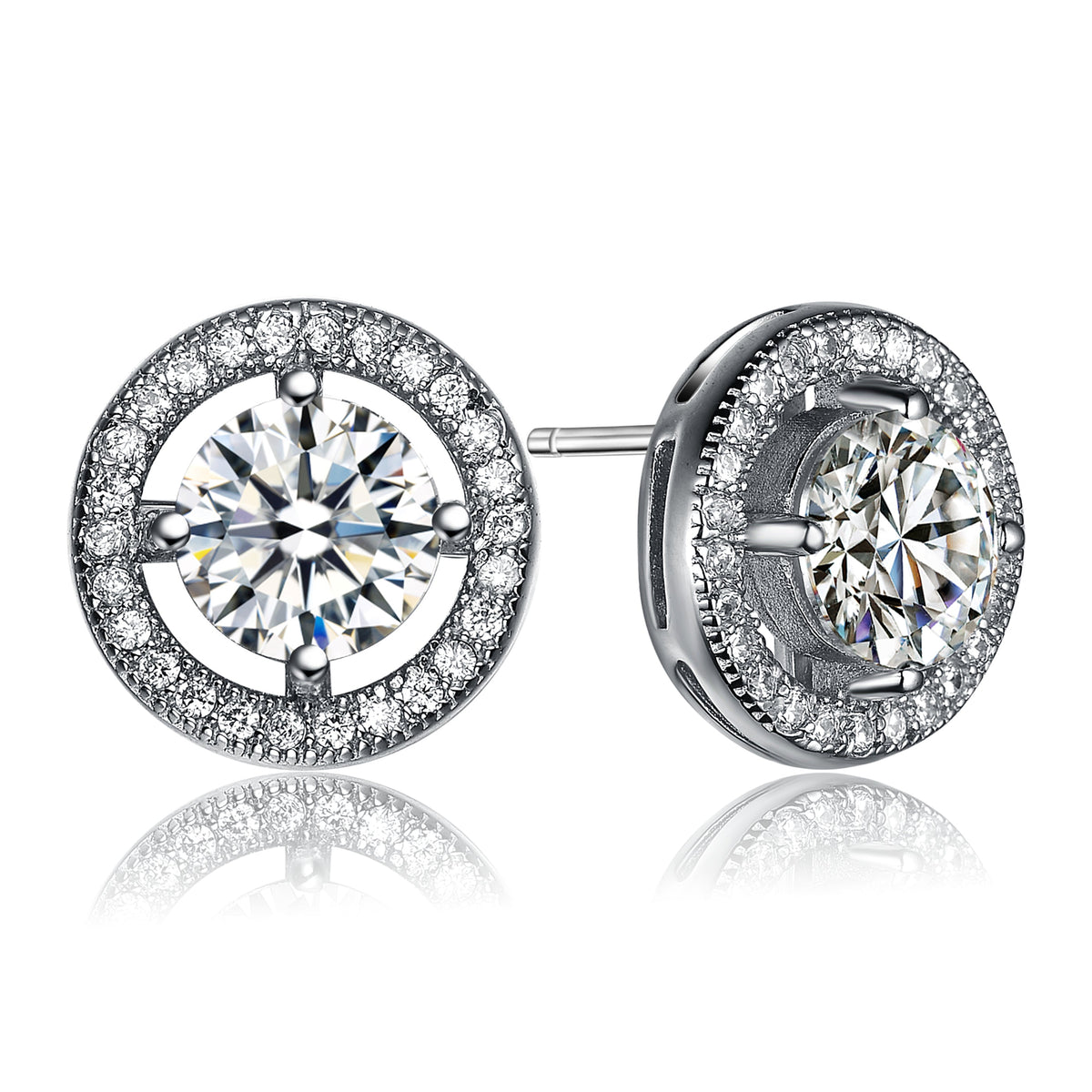 Camille Round Stud Style Earrings