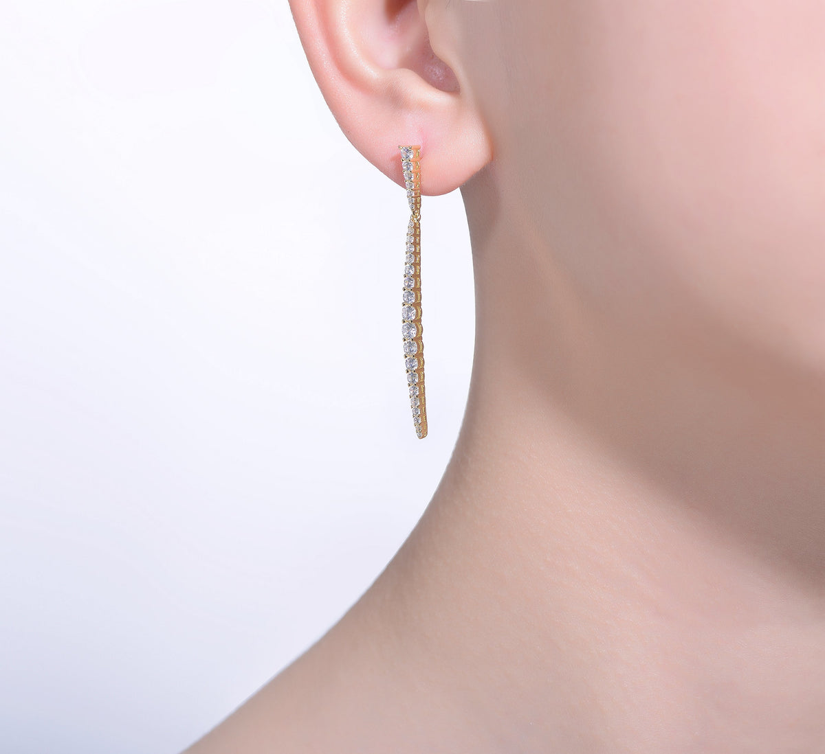 Nadine Icicle Cluster Spike Dangle Earrings