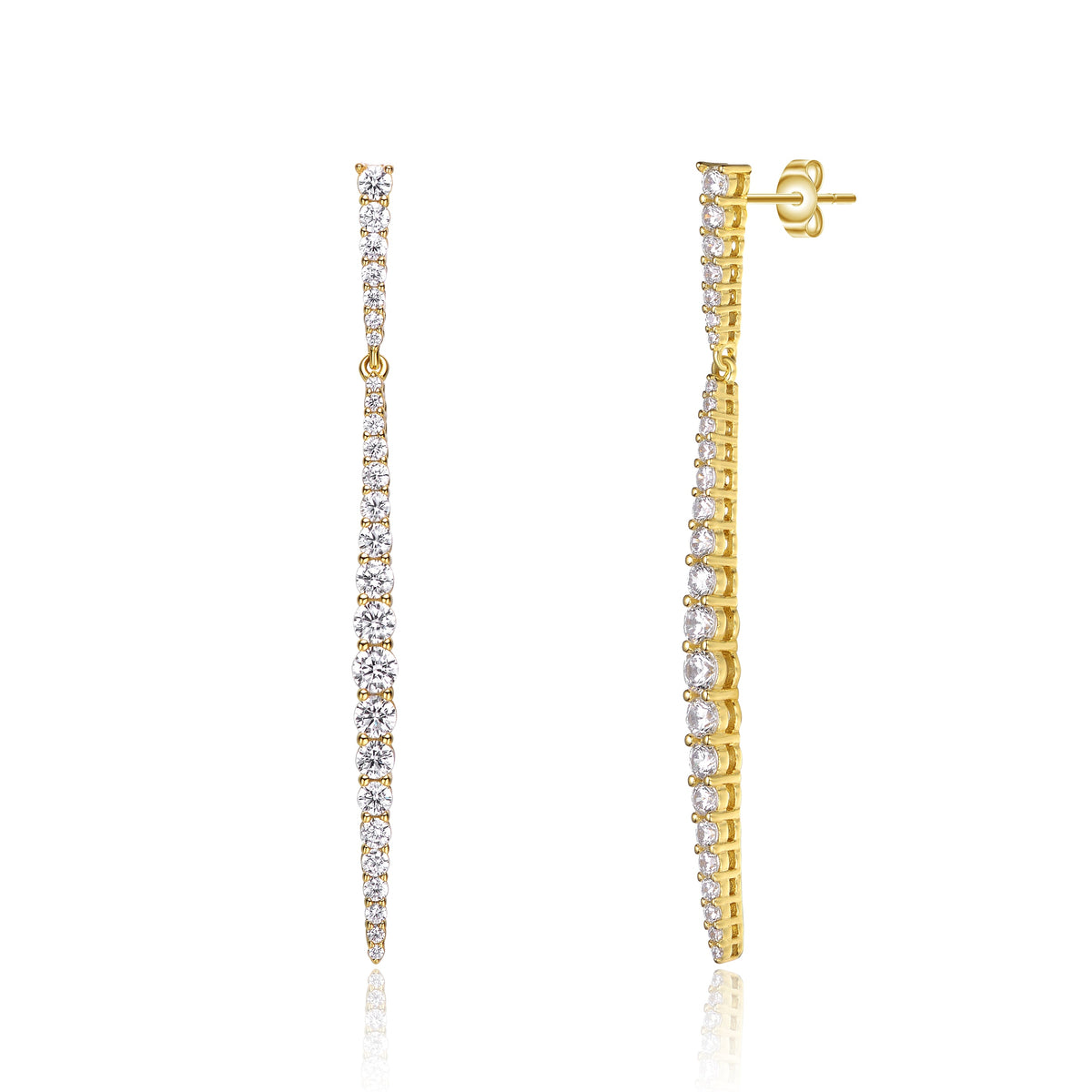 Nadine Icicle Cluster Spike Dangle Earrings