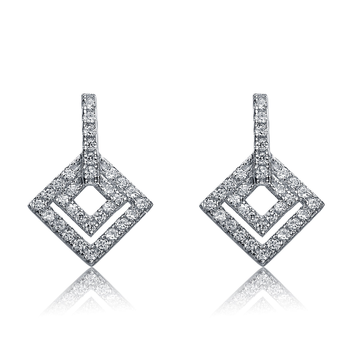 Jeanne Diamond Shape Earrings