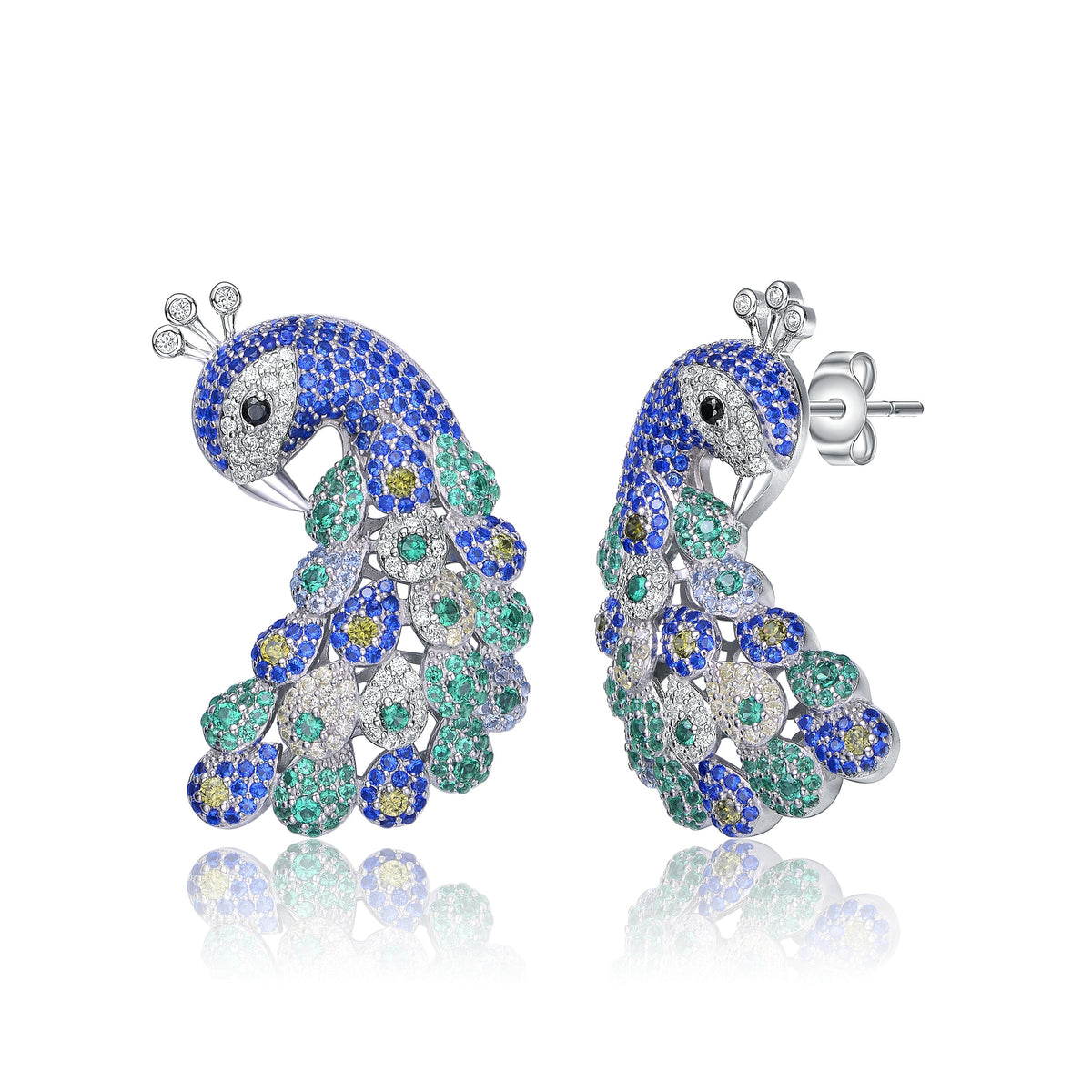 Théa Peacock Butterfly Couture Earrings