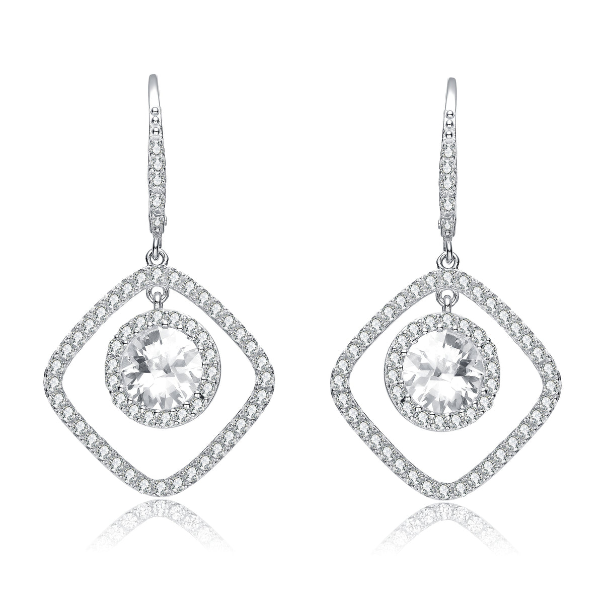 Marie Argyle Halo Earrings