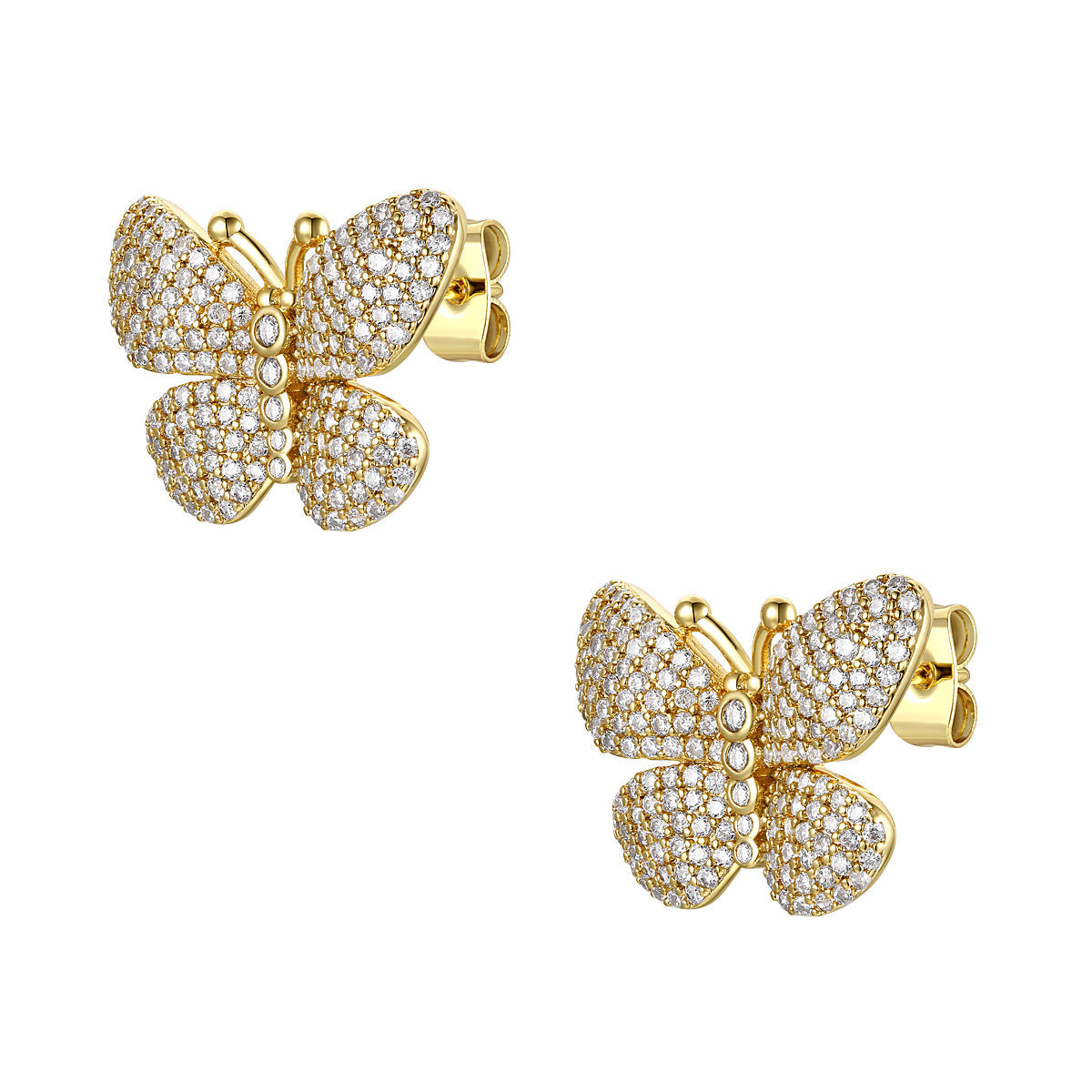 Juliette Butterfly Pave Earrings