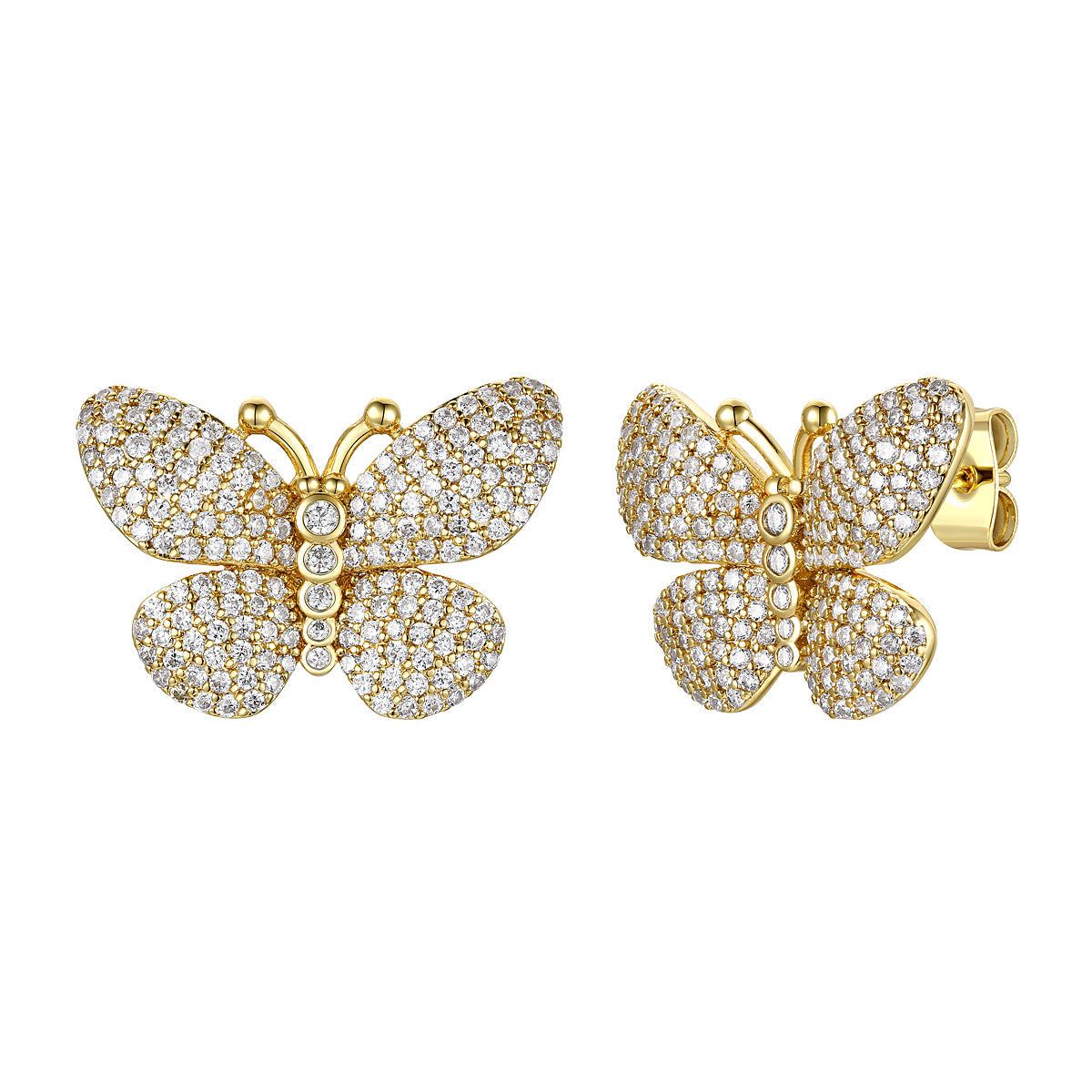 Juliette Butterfly Pave Earrings