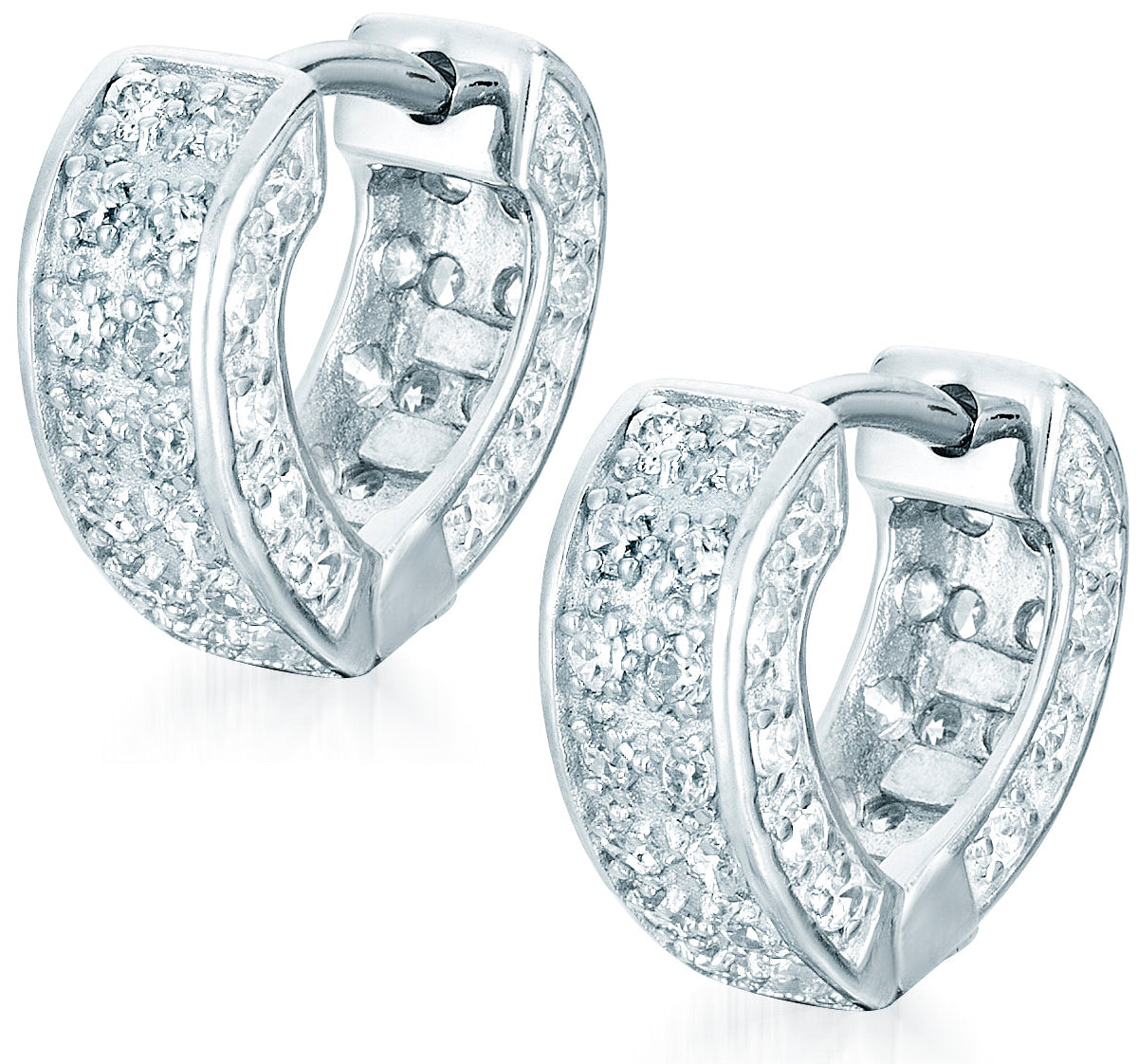 Elaine Heart Shape Hoop Earrings