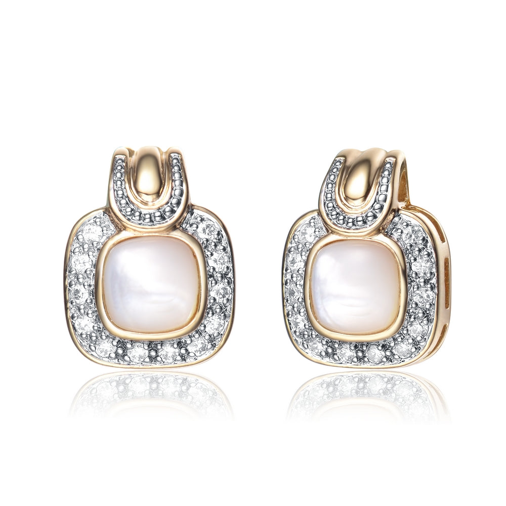 Estelle Classic Square Pale Earrings