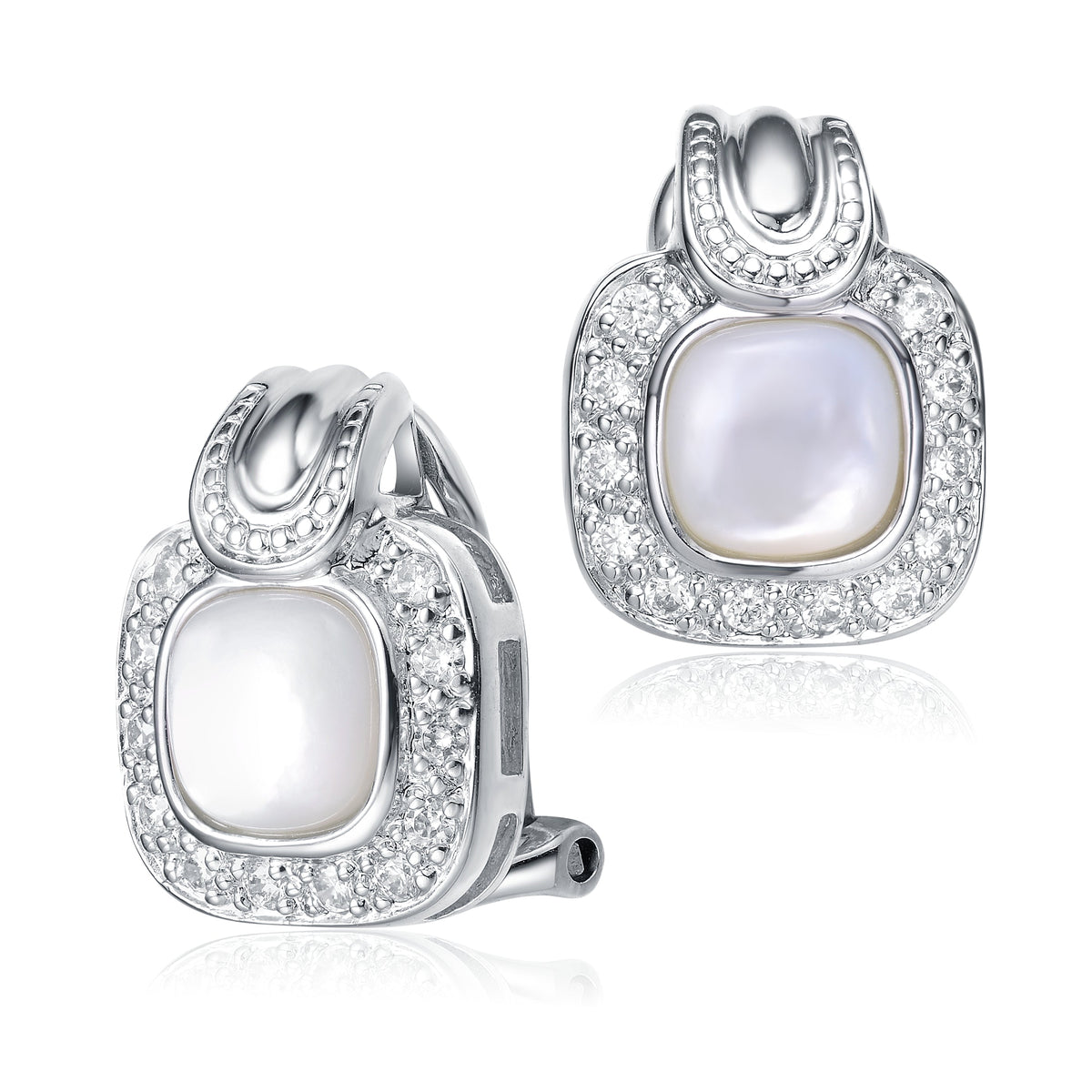 Estelle Classic Square Pale Earrings