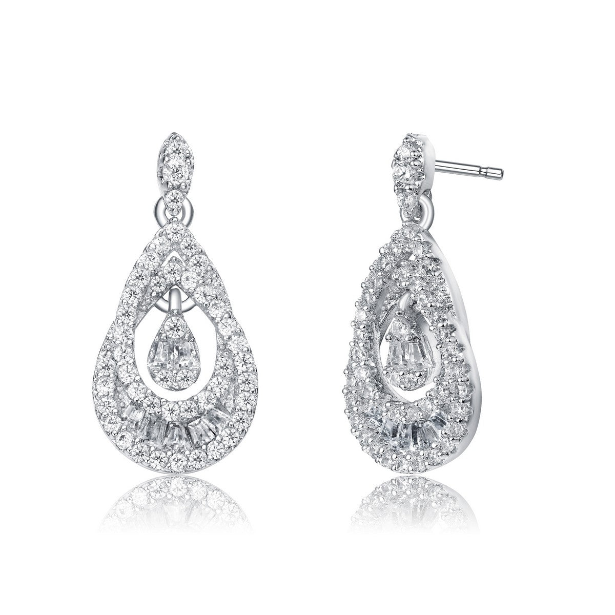 Melanie Double Pear Drop Earrings