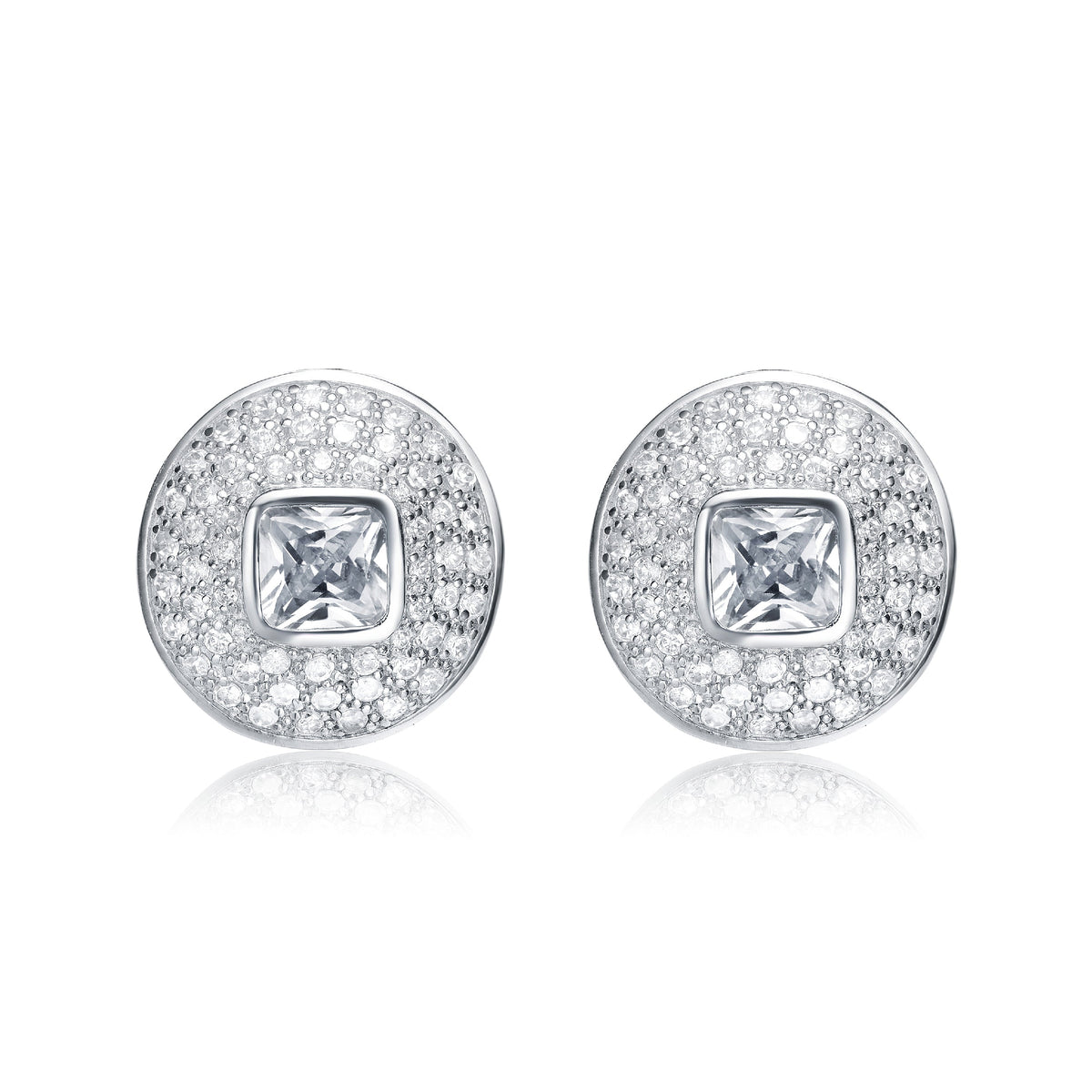 Pompidou Statement Button Earrings