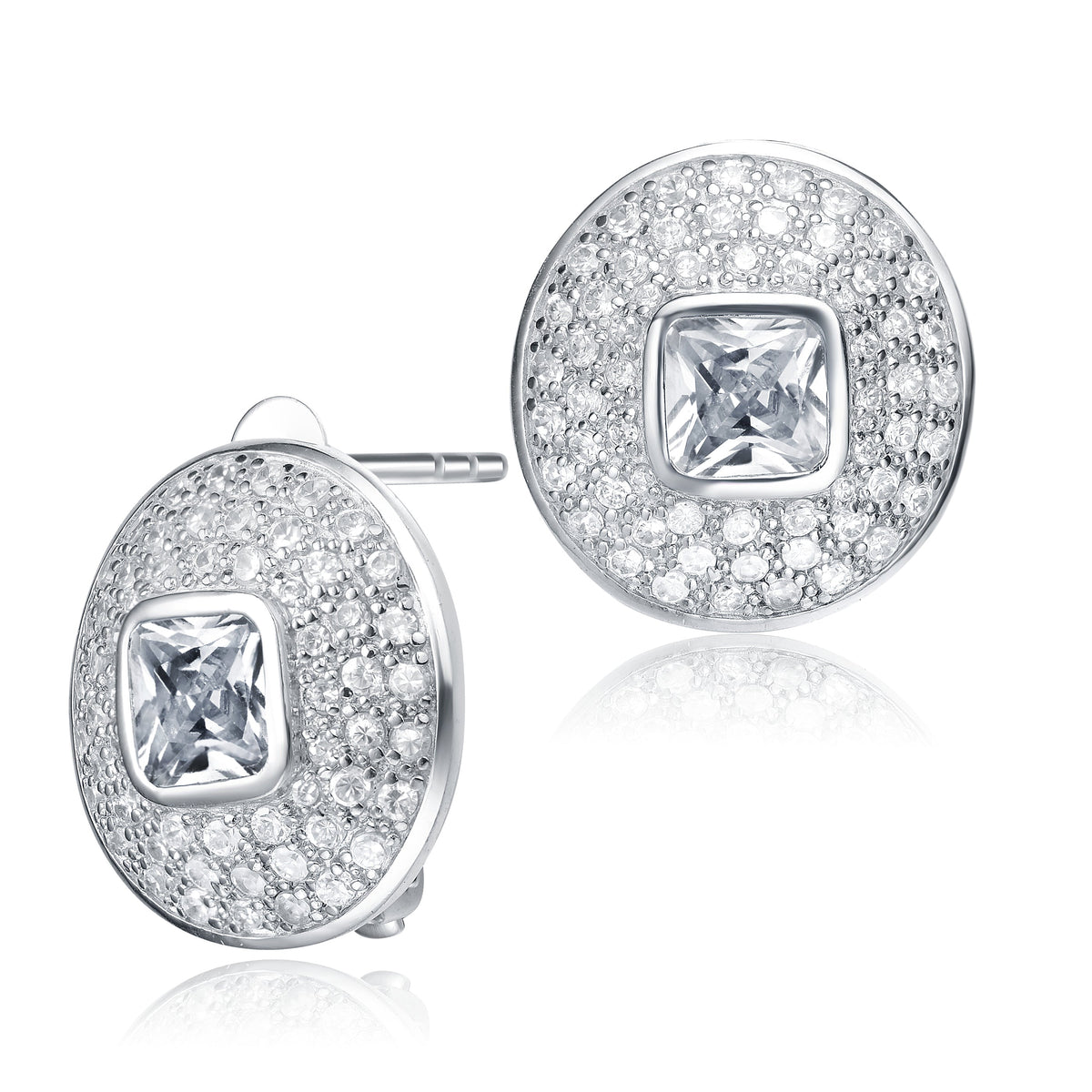 Pompidou Statement Button Earrings