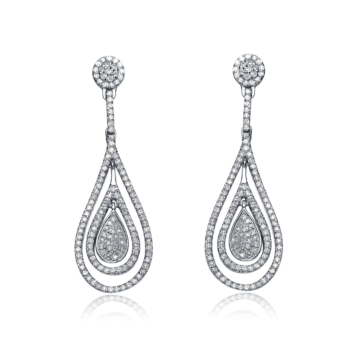 Lorraine Outlined Teardrop Earrings