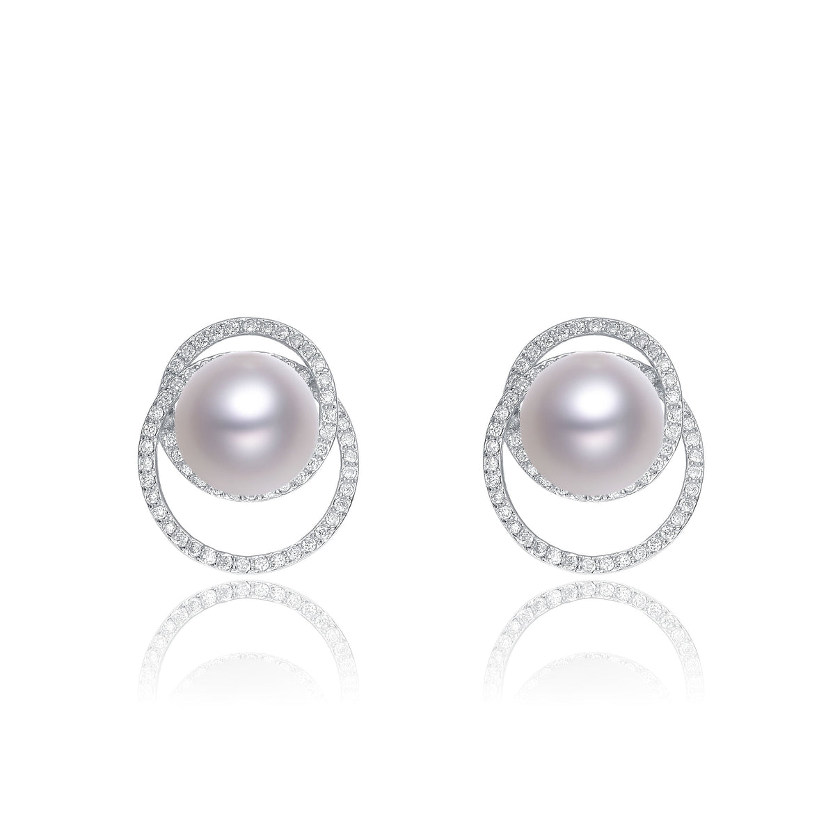 Odette Classic  Round Pearl Earrings