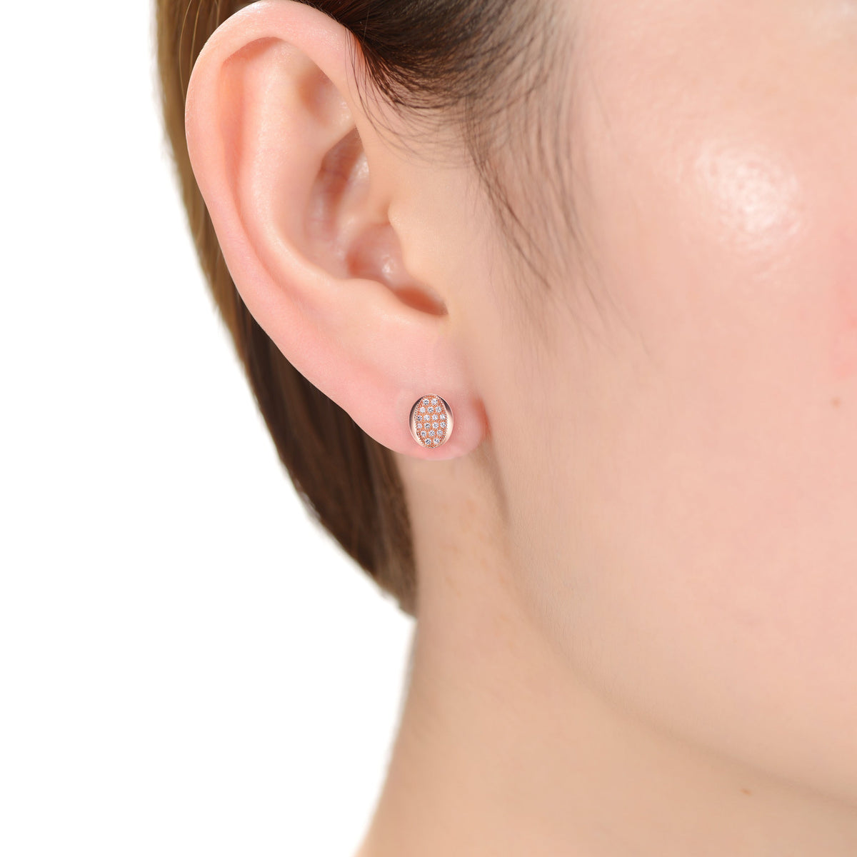 Charlène Dainty Oval Shape Earrings