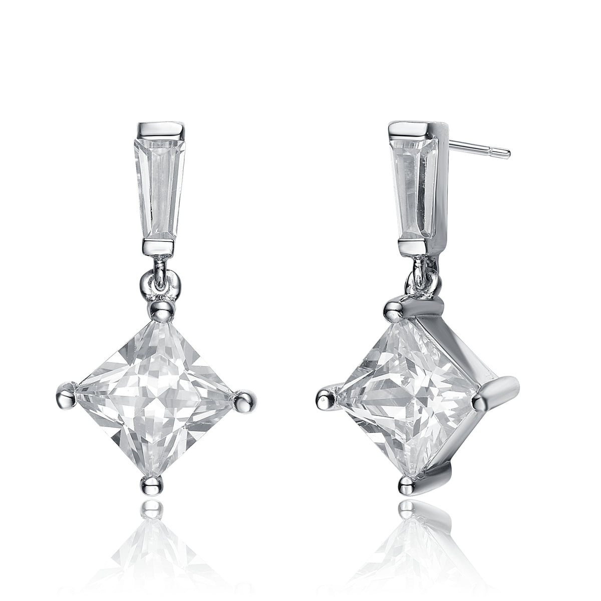 Natalie Rectangle Drop Earrings