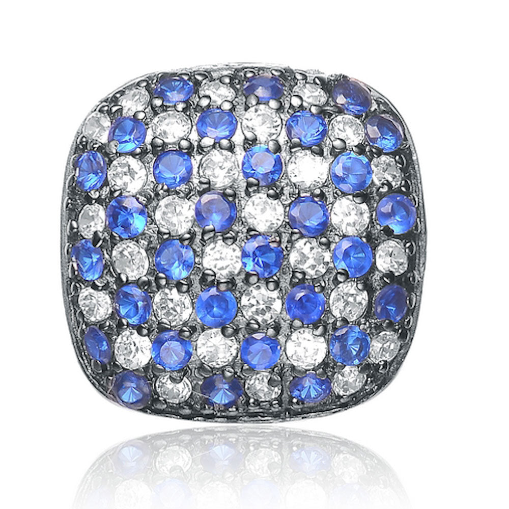 Eloise Square Button Stud Earrings