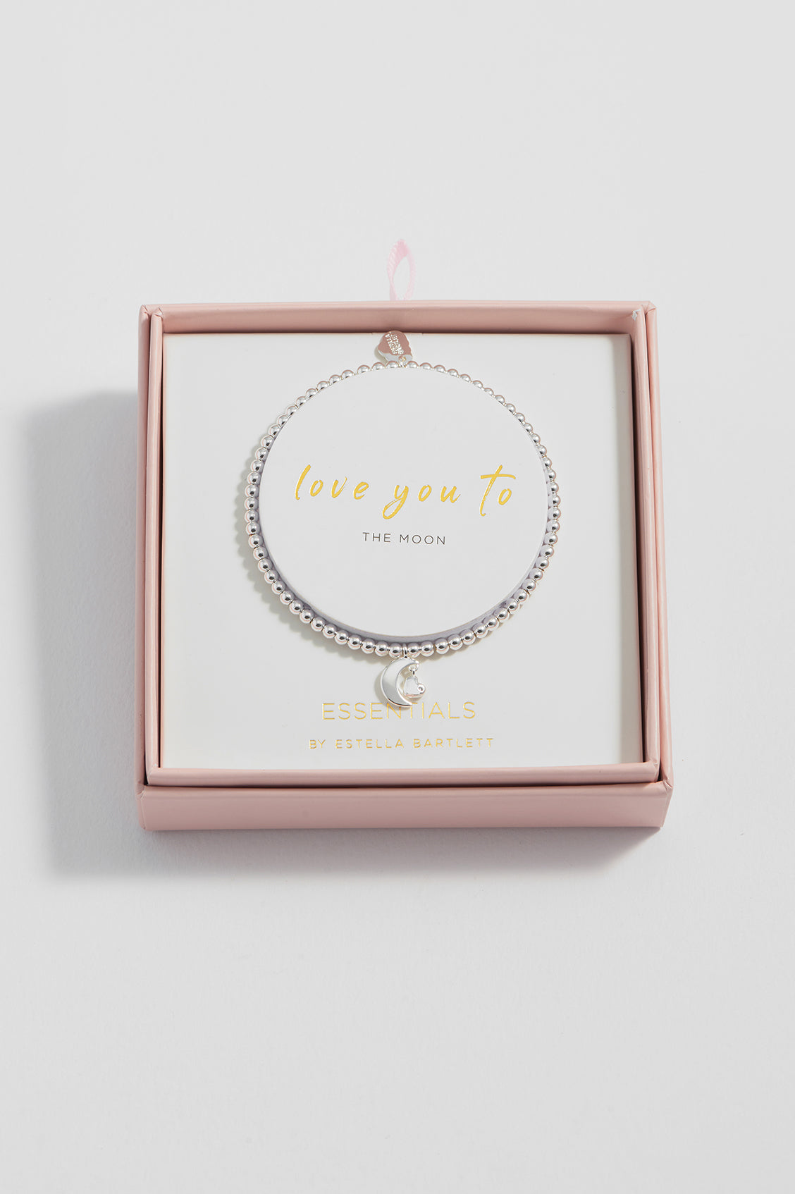 Moon & Heart Stretch Bracelet
