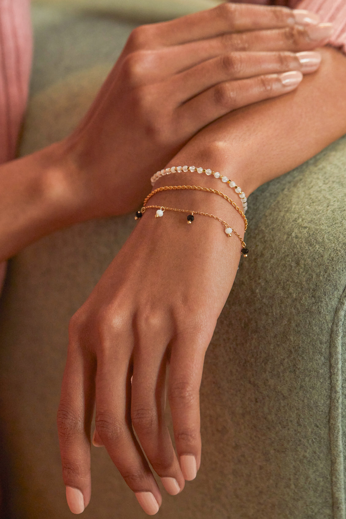 Moonstone Gemstone Amelia Bracelet