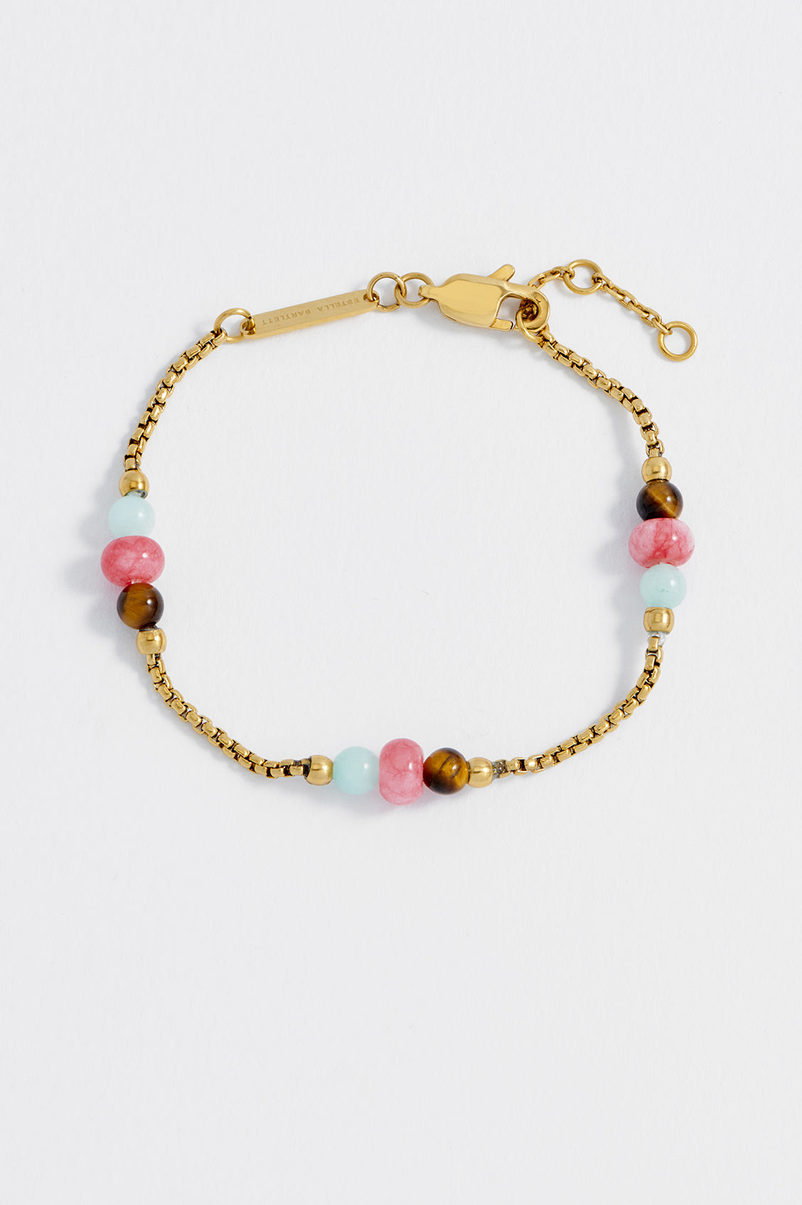 Multi Gemstone Rope Chain Bracelet