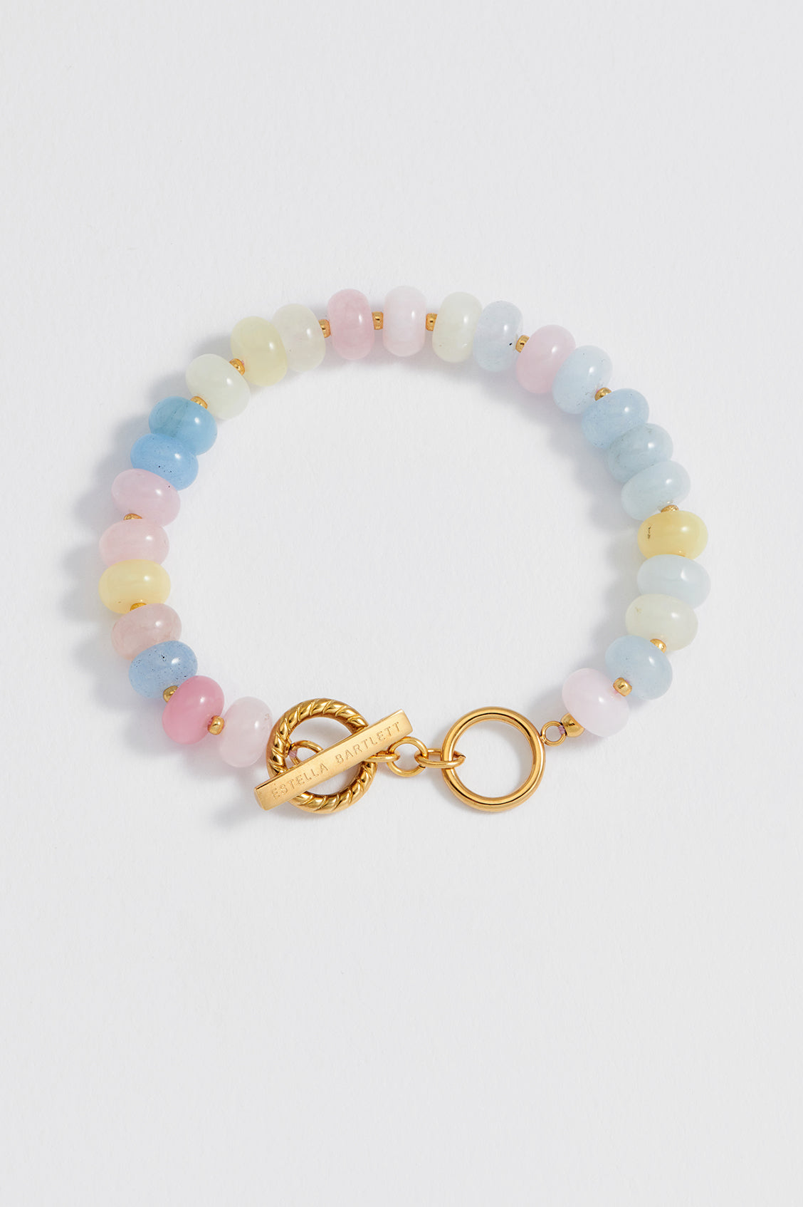 Pastel Multi Gemstone T-Bar Bracelet