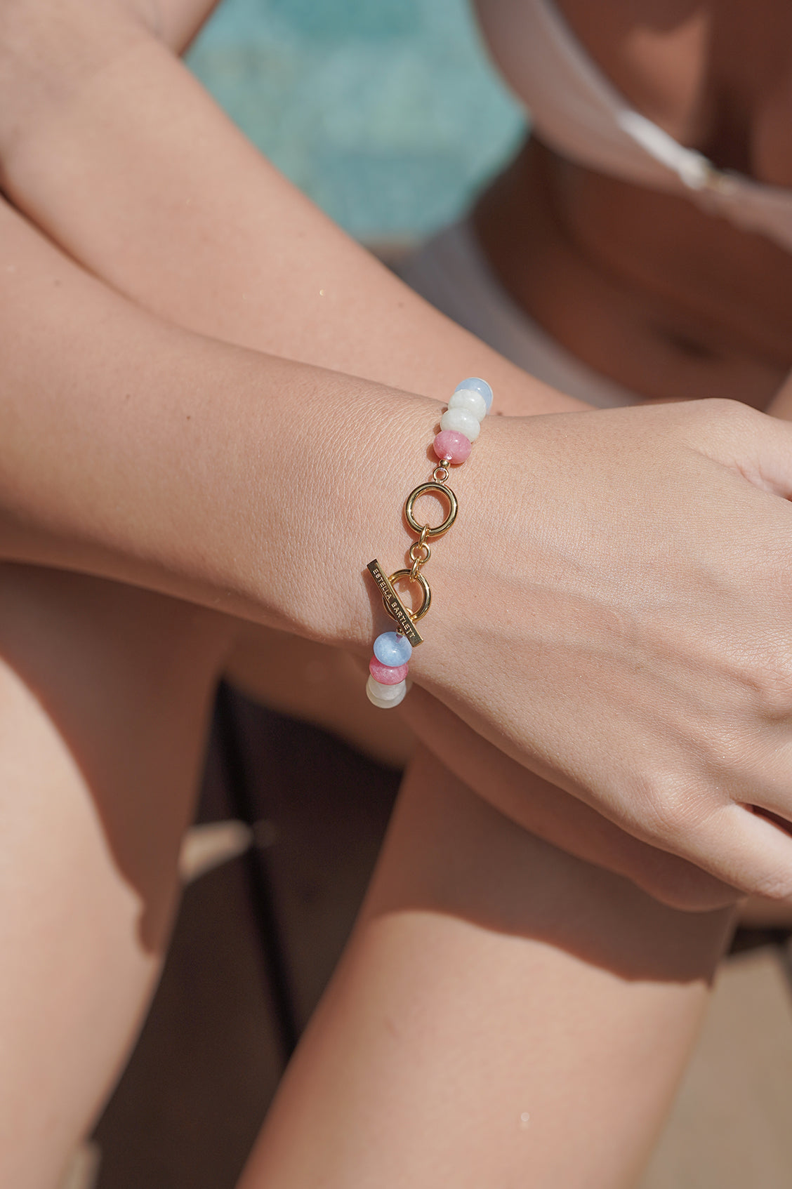 Candy Gemstone T-Bar Bracelet