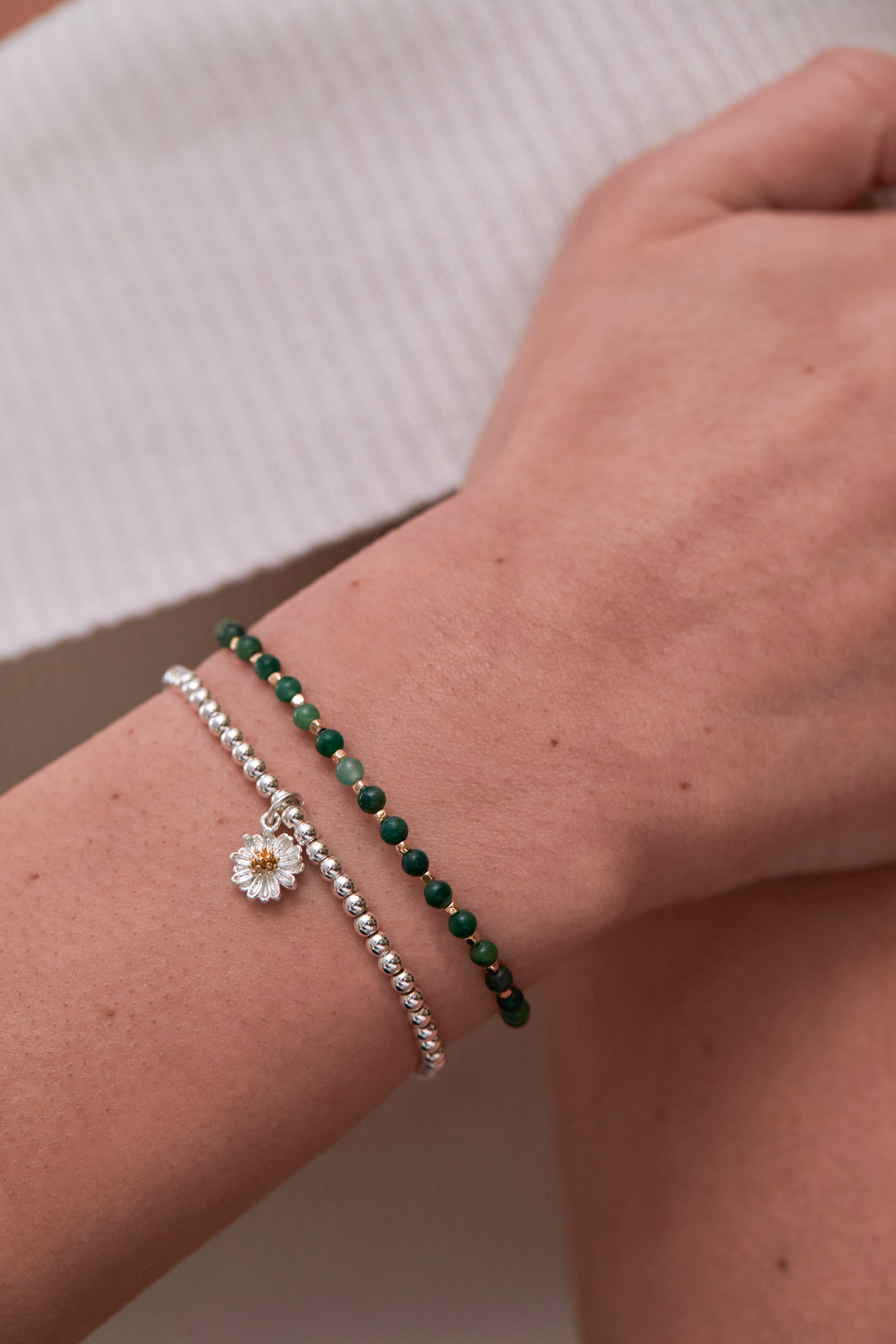 Wellness Malachite Gemstone Amelia Bracelet