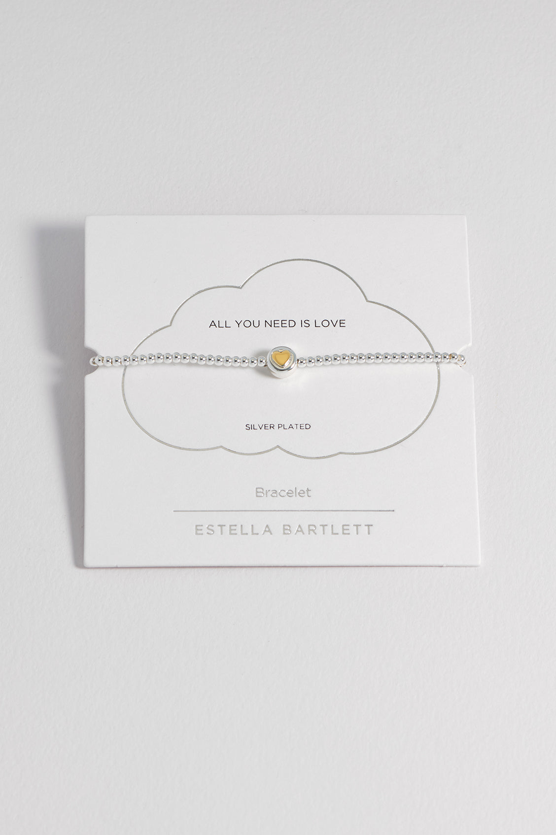 Heart Disc Bead Bracelet