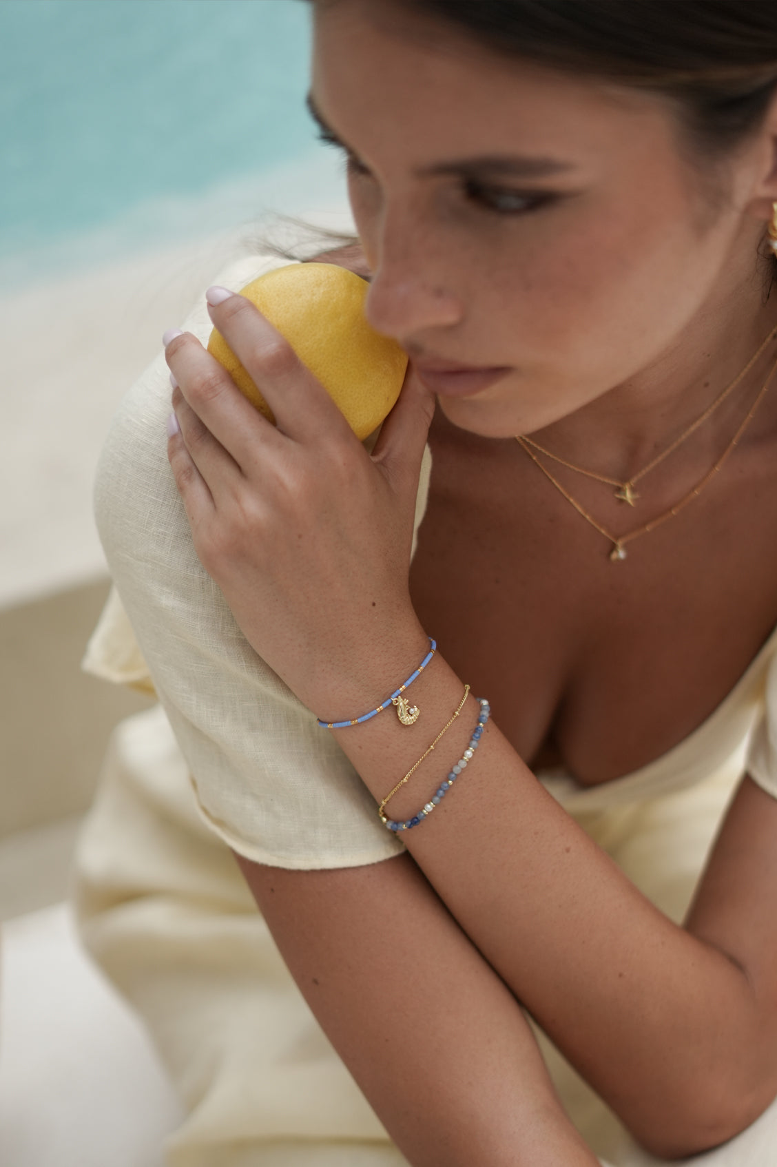 Shrimp Louise Bracelet with Pearl