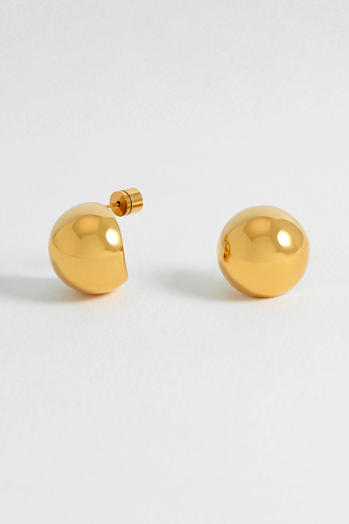 Oversized Sphere Stud Earrings