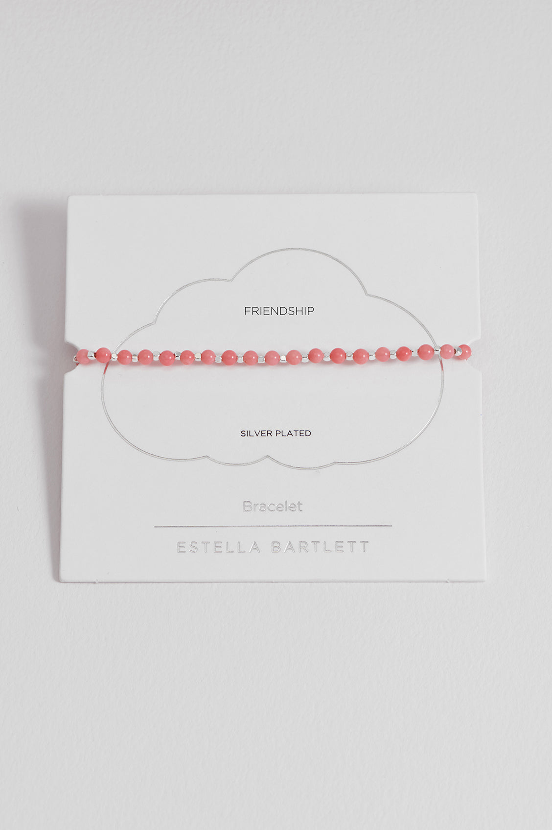 Coral Agate Gemstone Amelia Bracelet