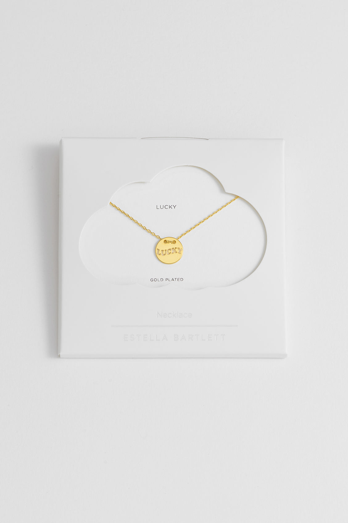 Lucky Cut Out Disc Necklace