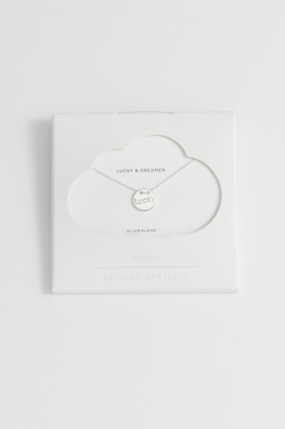 Lucky Cut Out Disc Necklace