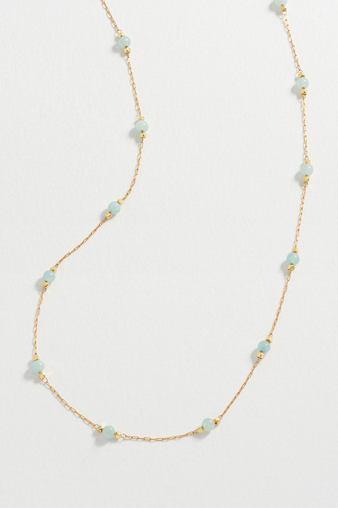Wellness Amazonite Beaded Chain Necklace