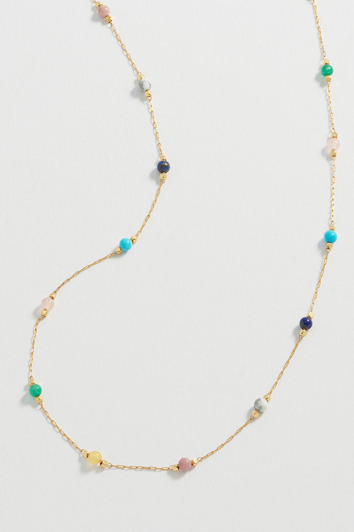 Wellness Mixed Gemstone Bead Necklace