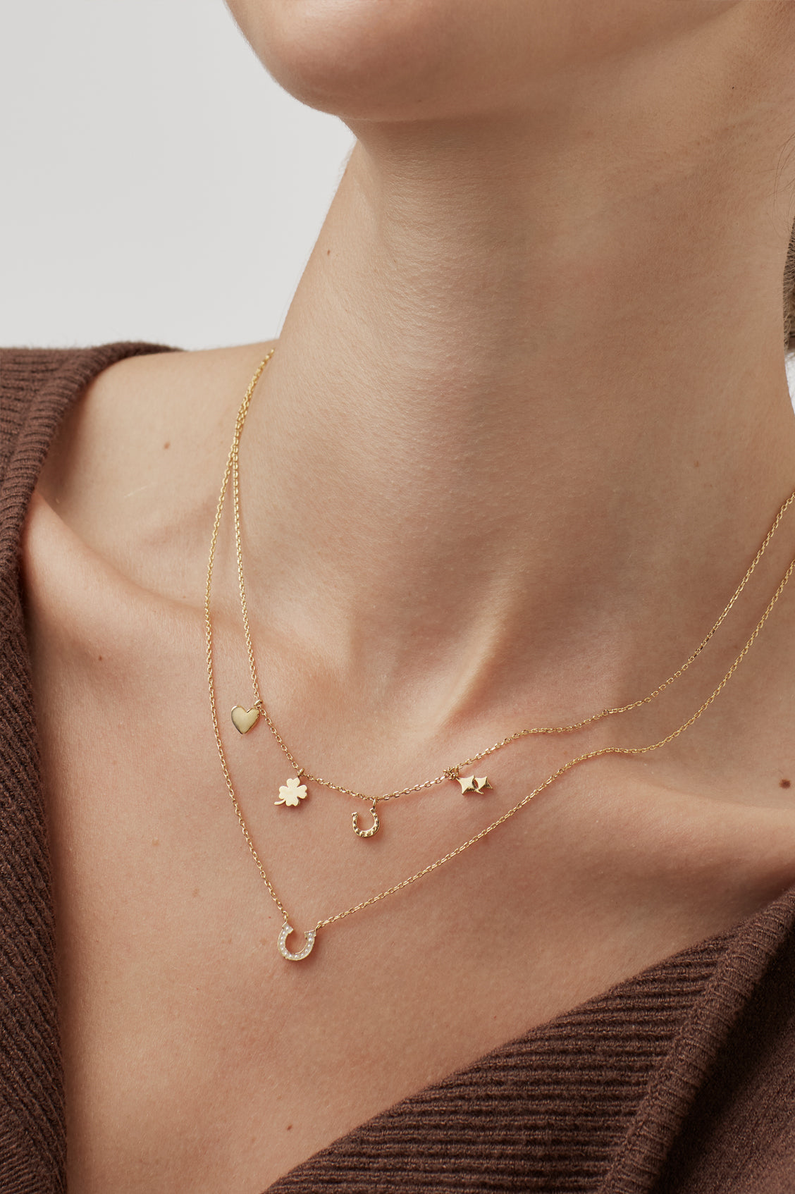 Pearl Horseshoe Necklace