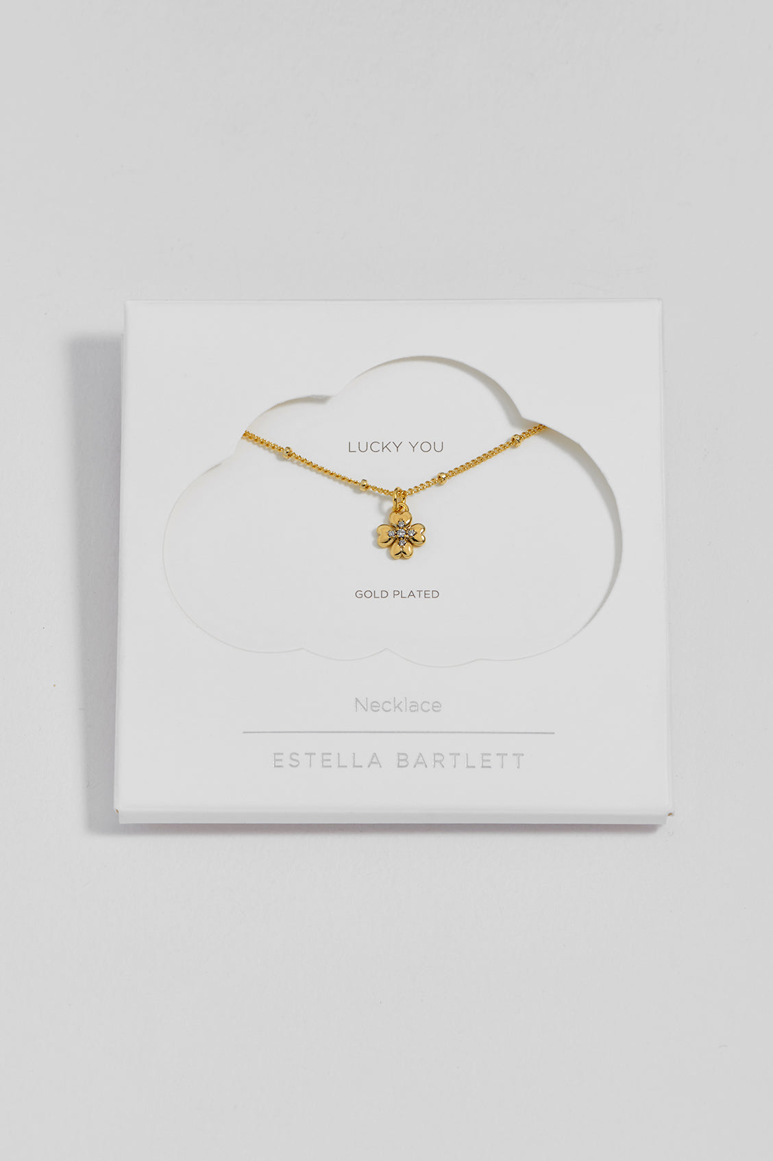 CZ Four-Leaf Clover Necklace
