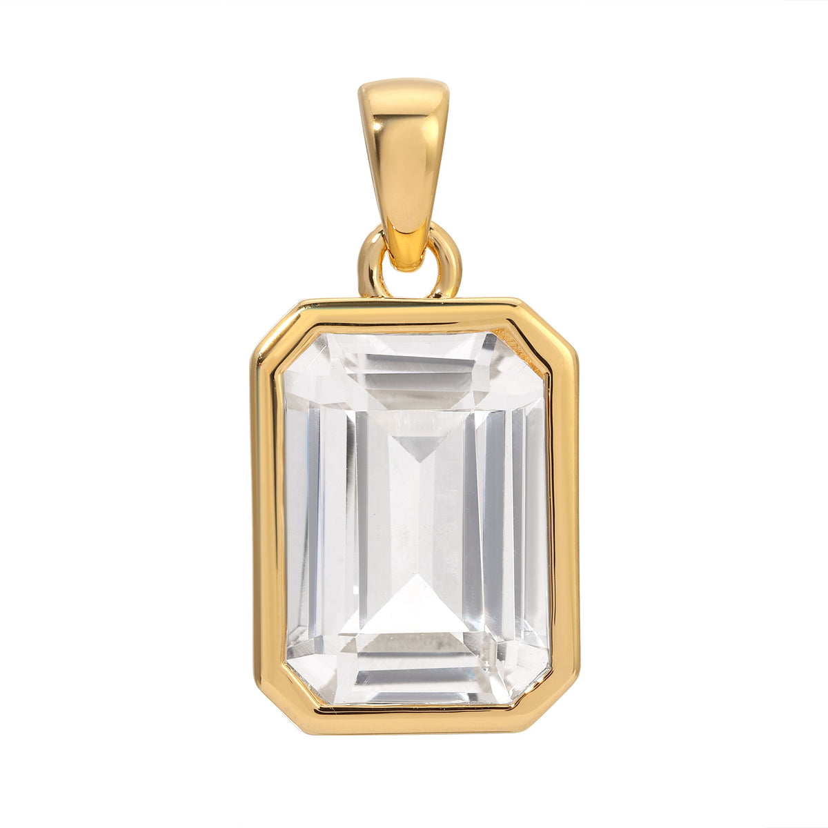 The Nora Pendant - White Topaz