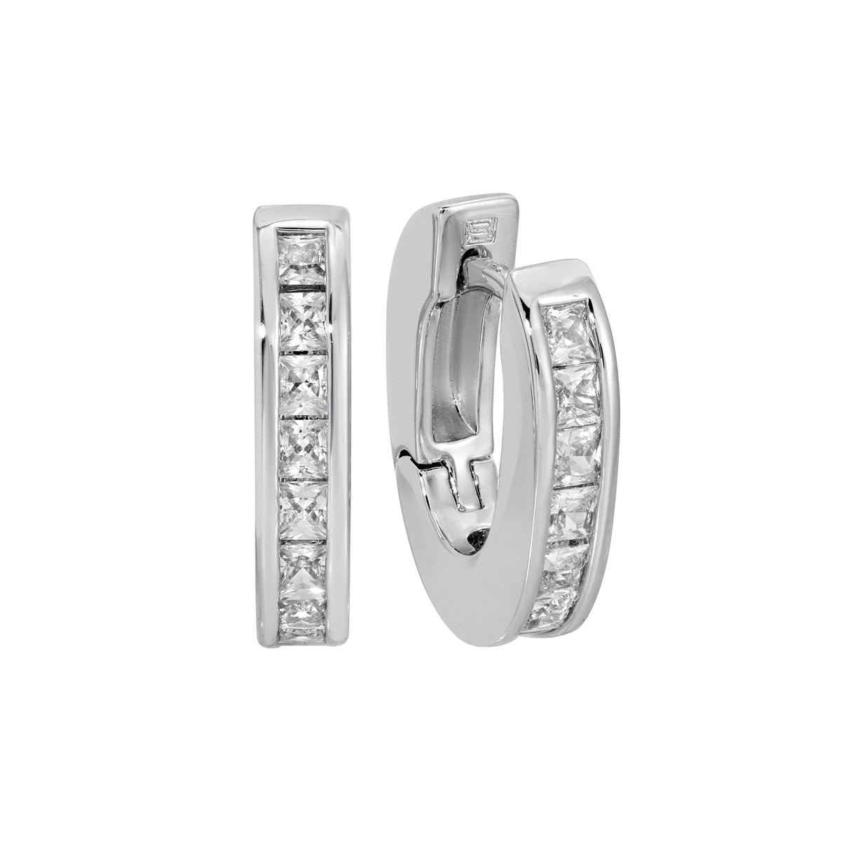 The Deco Hoop - Silver Petite (Ships Early November)