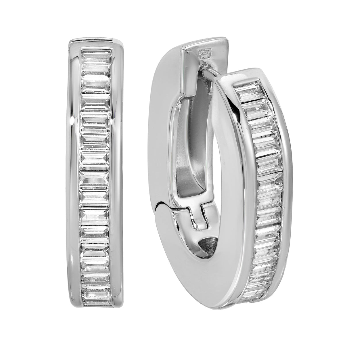 The Deco Hoop - Silver Grande