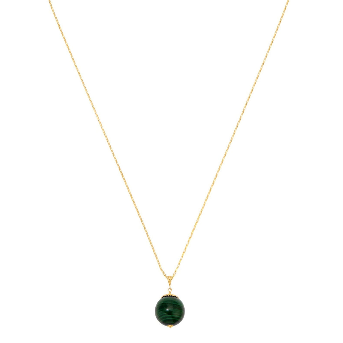Have a Ball Necklace - Malachite