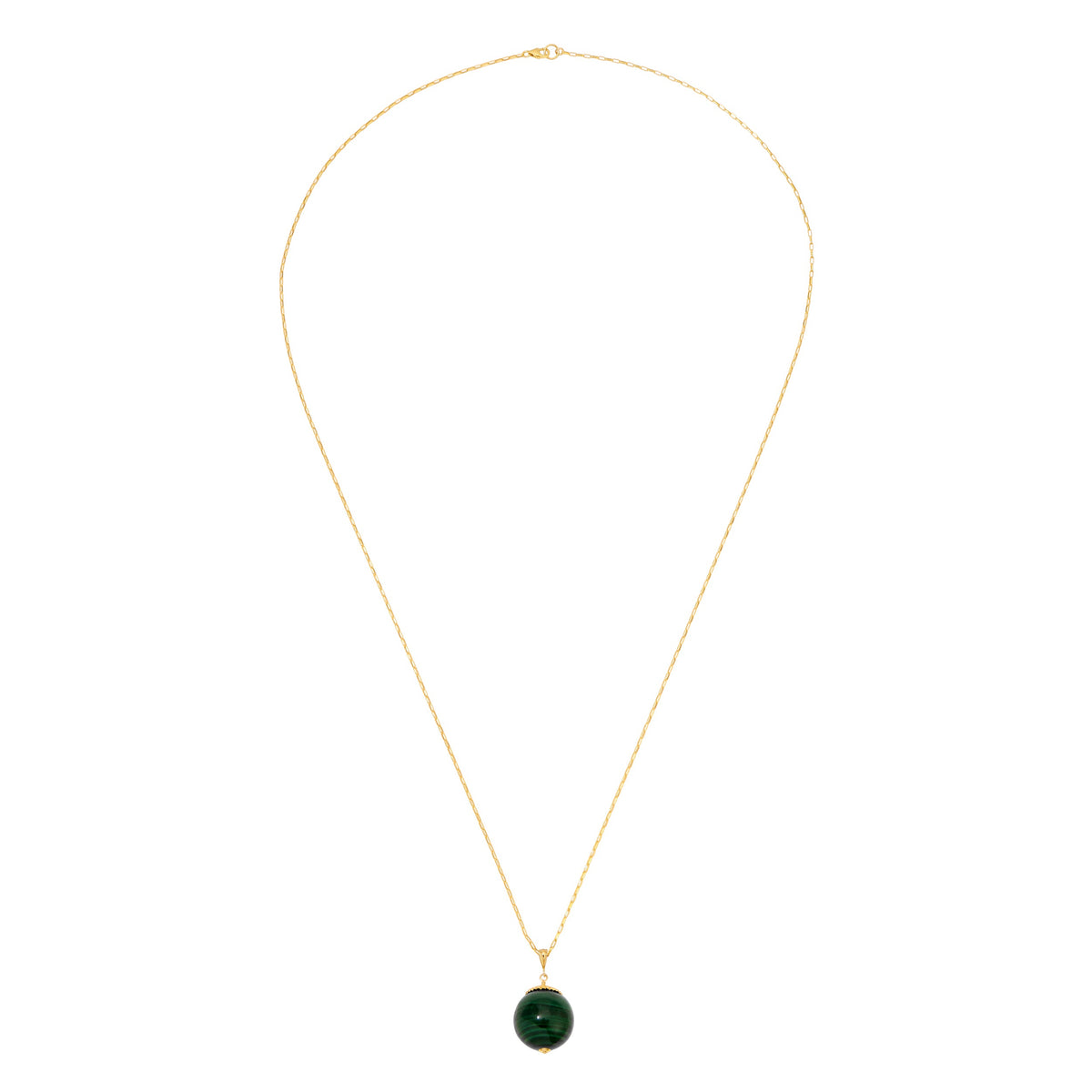Have a Ball Necklace - Malachite