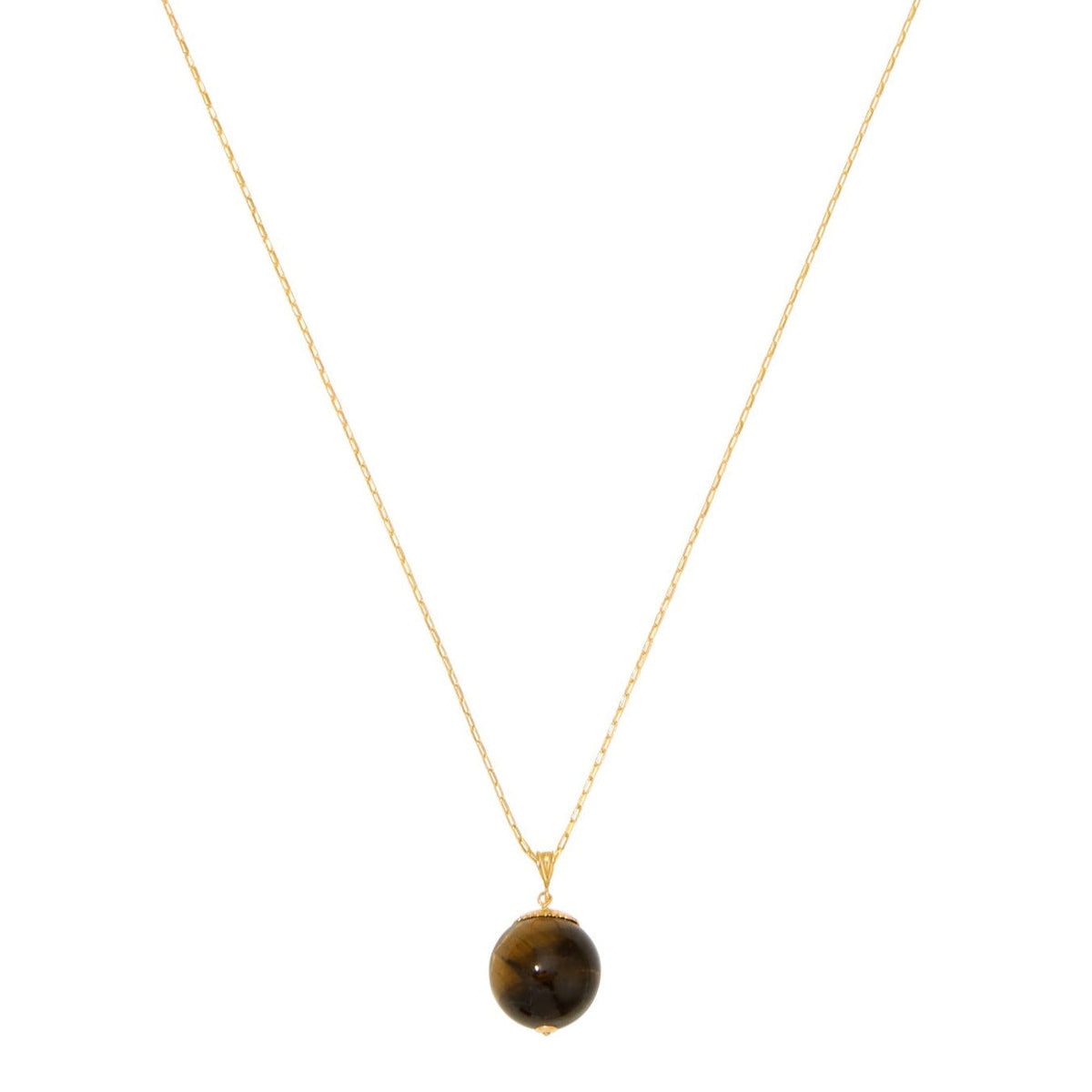 Have a Ball Necklace - Tiger's Eye