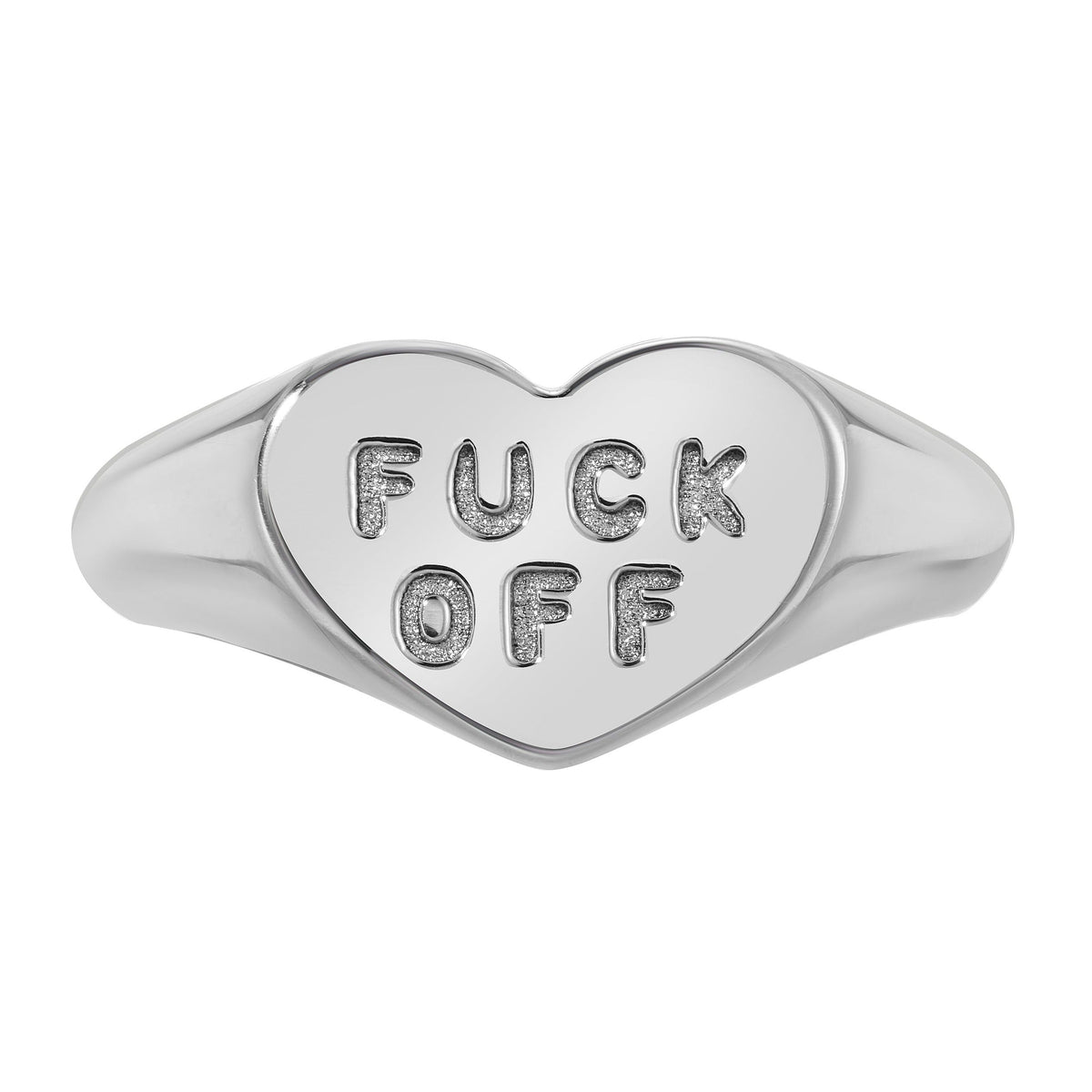 Fuck Off Ring - Sterling Silver