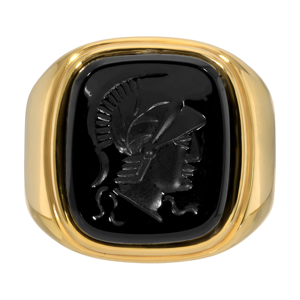 Vintage Intaglio Signet Ring - Black (Ships Early November)