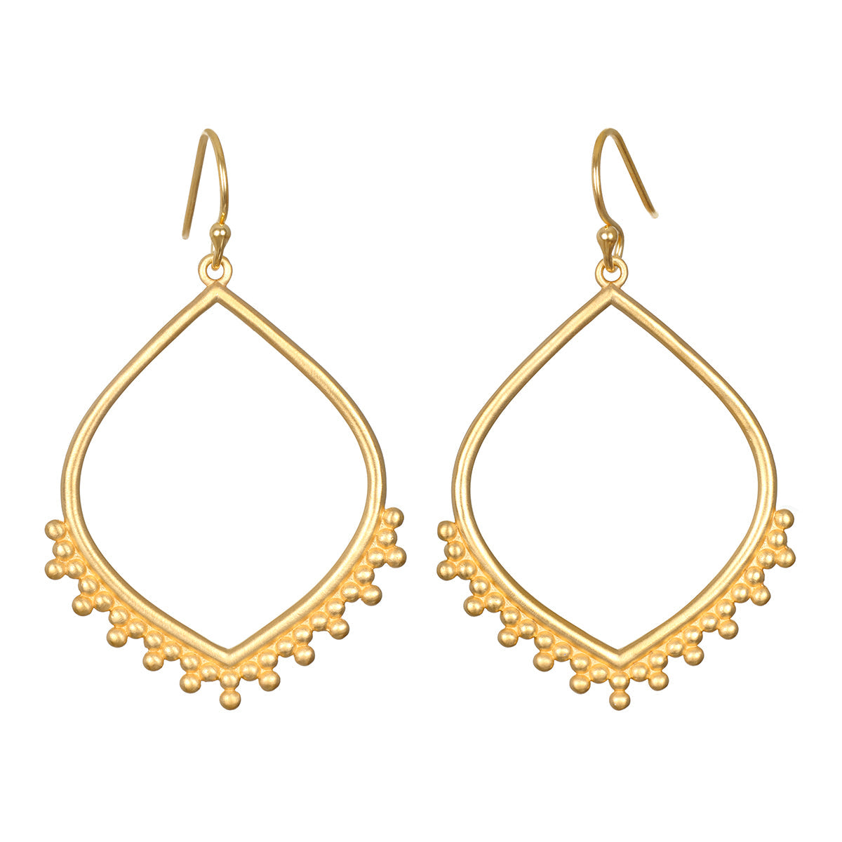 Open to Receive Lotus Petal Hoop Earrings