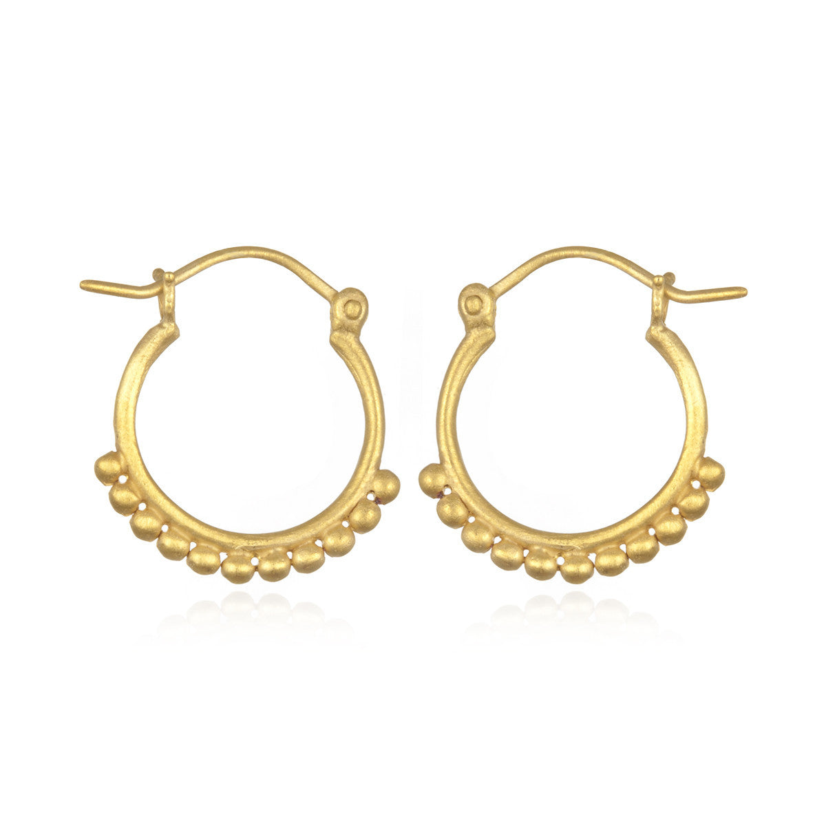 Gold Small Samsara Hoop Earrings