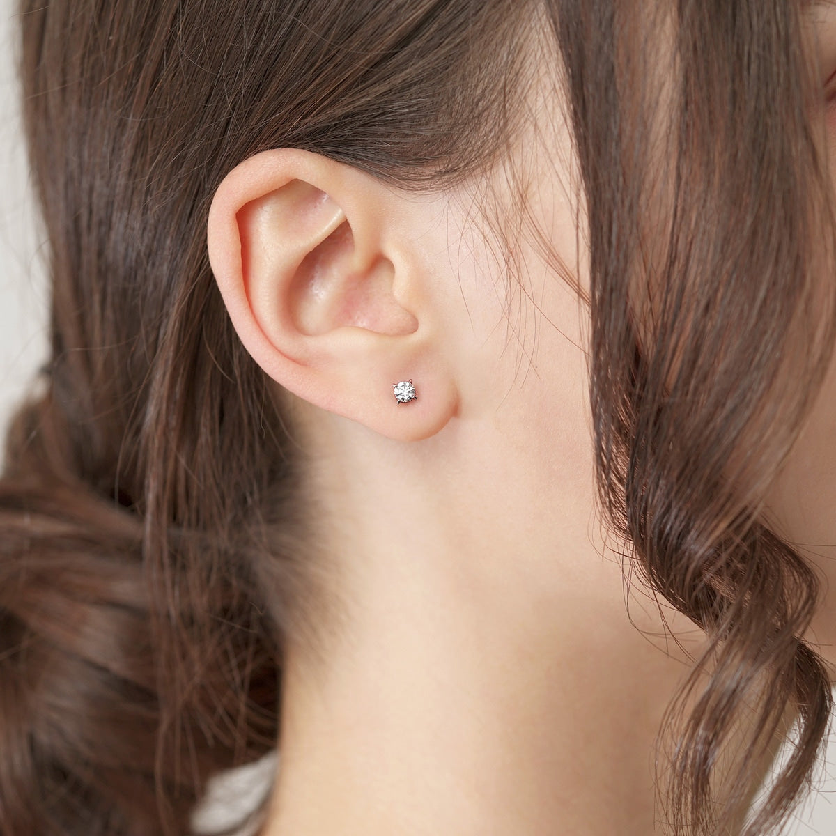 PROMESSA 'As One' 18K White Gold Diamond Earrings